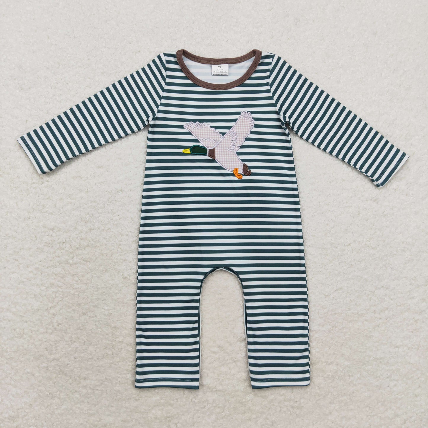 LR0963 embroidery duck cartoon boy romper 202408 RTS