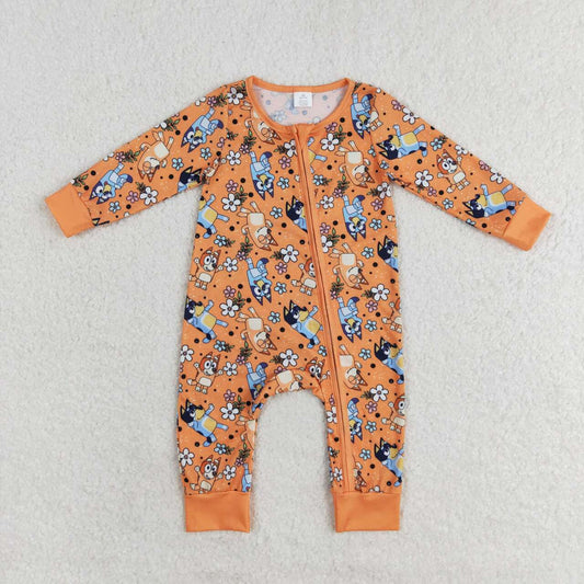 LR0982 Bamboo bluey dog bamboo girl romper 202407 RTS