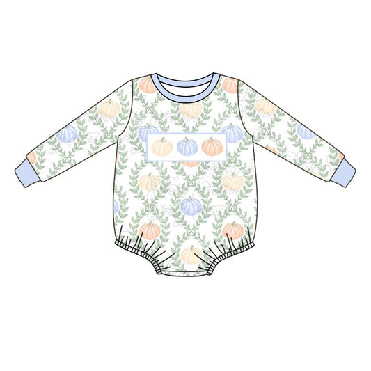 LR0984 Halloween pumpkin girl romper 202405 preorder