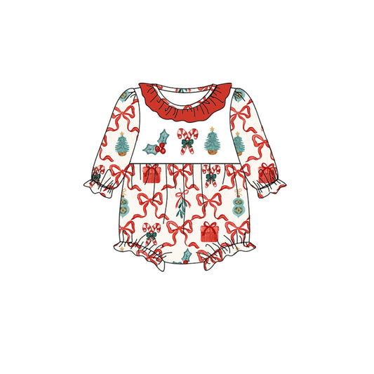 LR1010  Christmas girl romper 202405 preorder