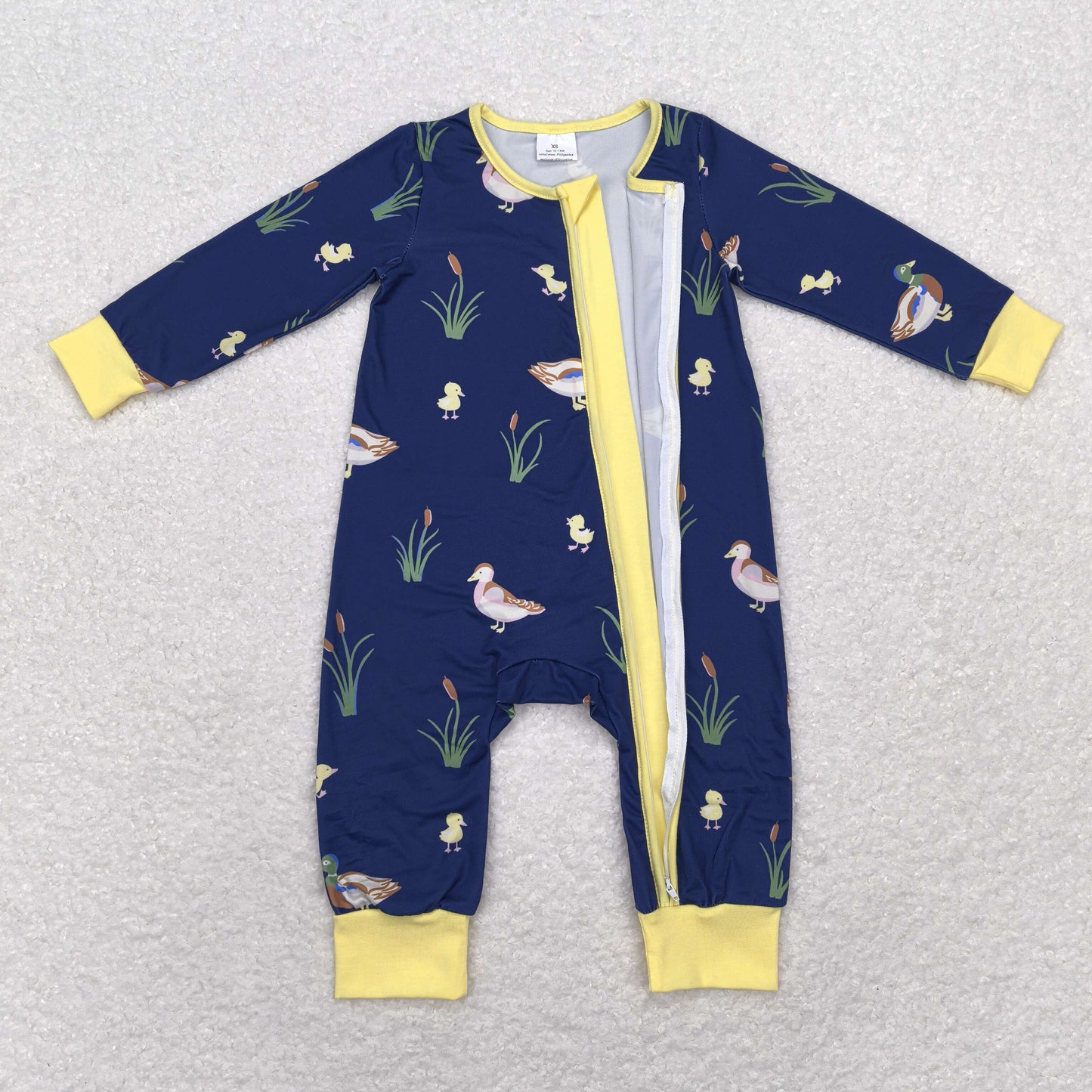 LR1037 duck girl boy romper 202408 RTS