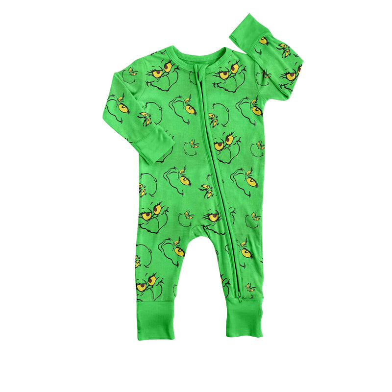 LR1041 Grinch girl boy romper 202405 preorder