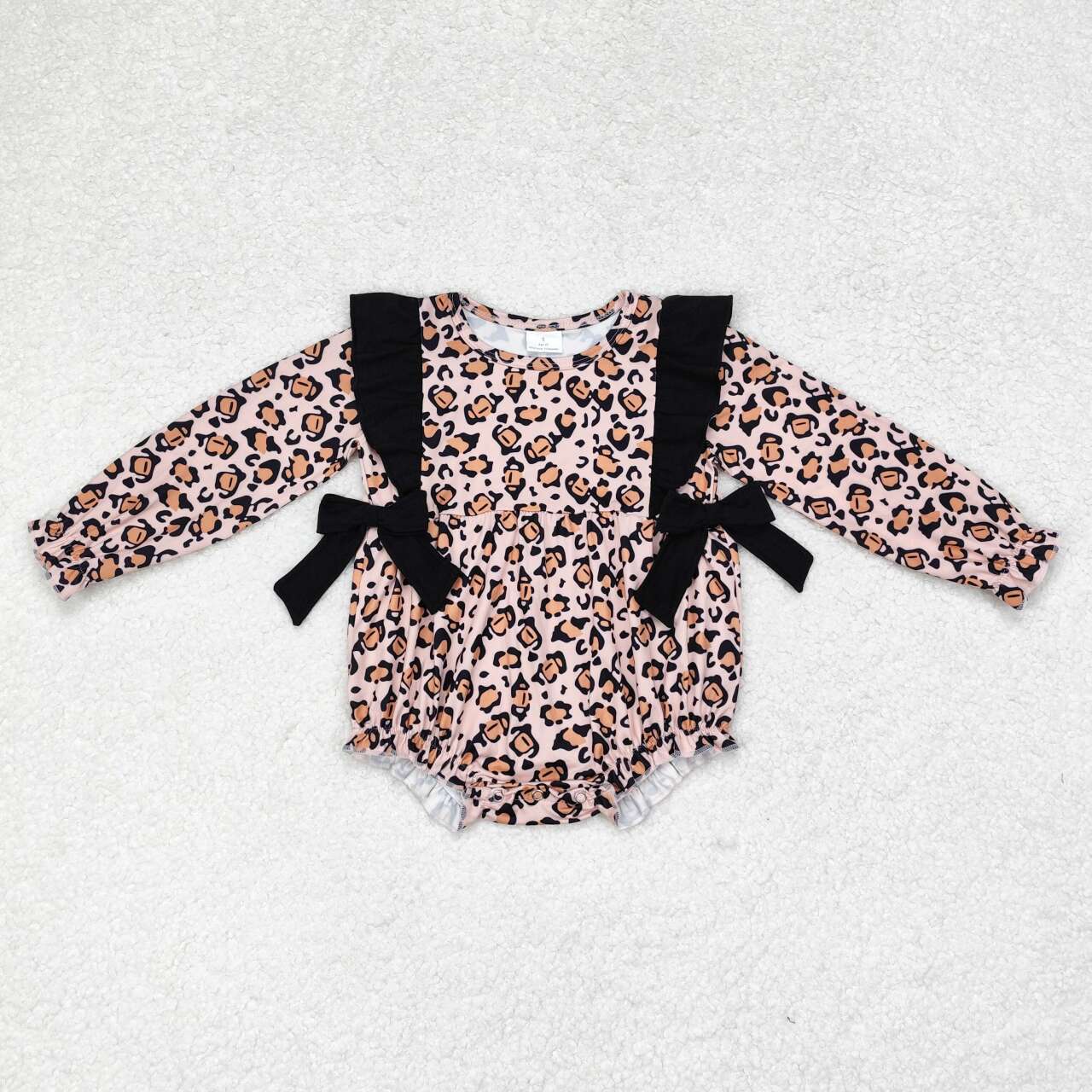 LR1071 leopard girl romper 202407 sibling RTS