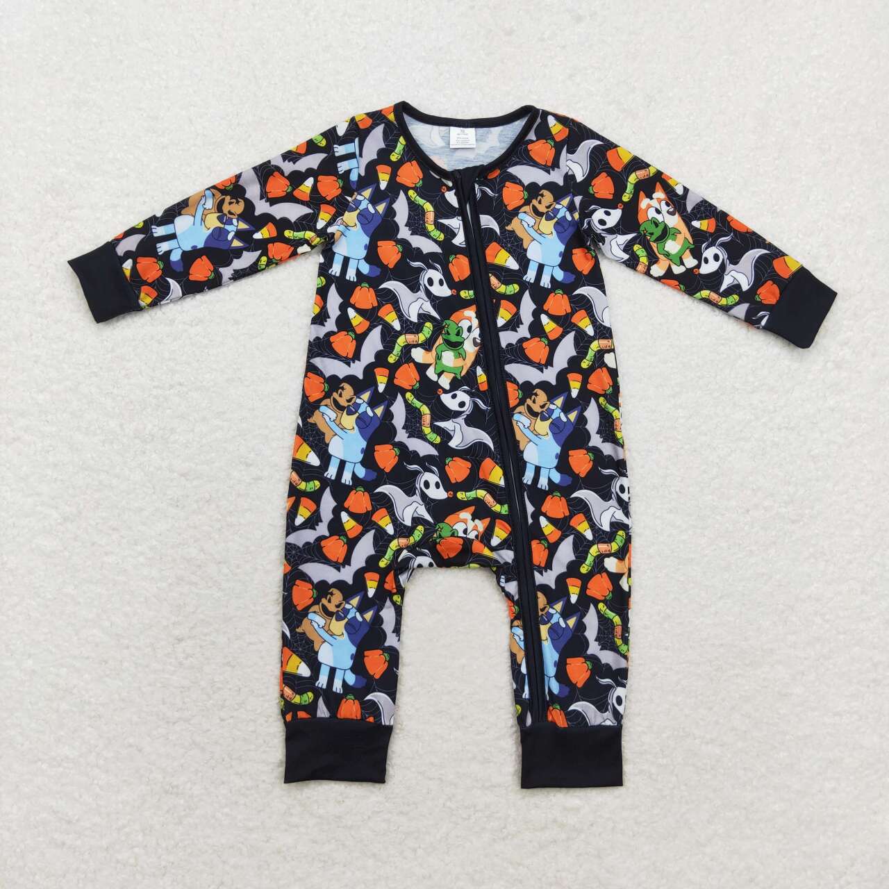 LR1077 BAMBOO bluey dog Halloween boy romper 202408 sibling