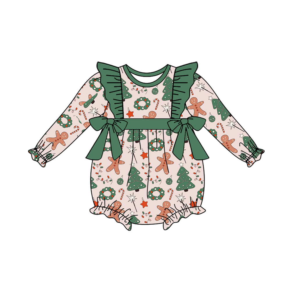 LR1088 Christmas  girl romper 202405 preorder