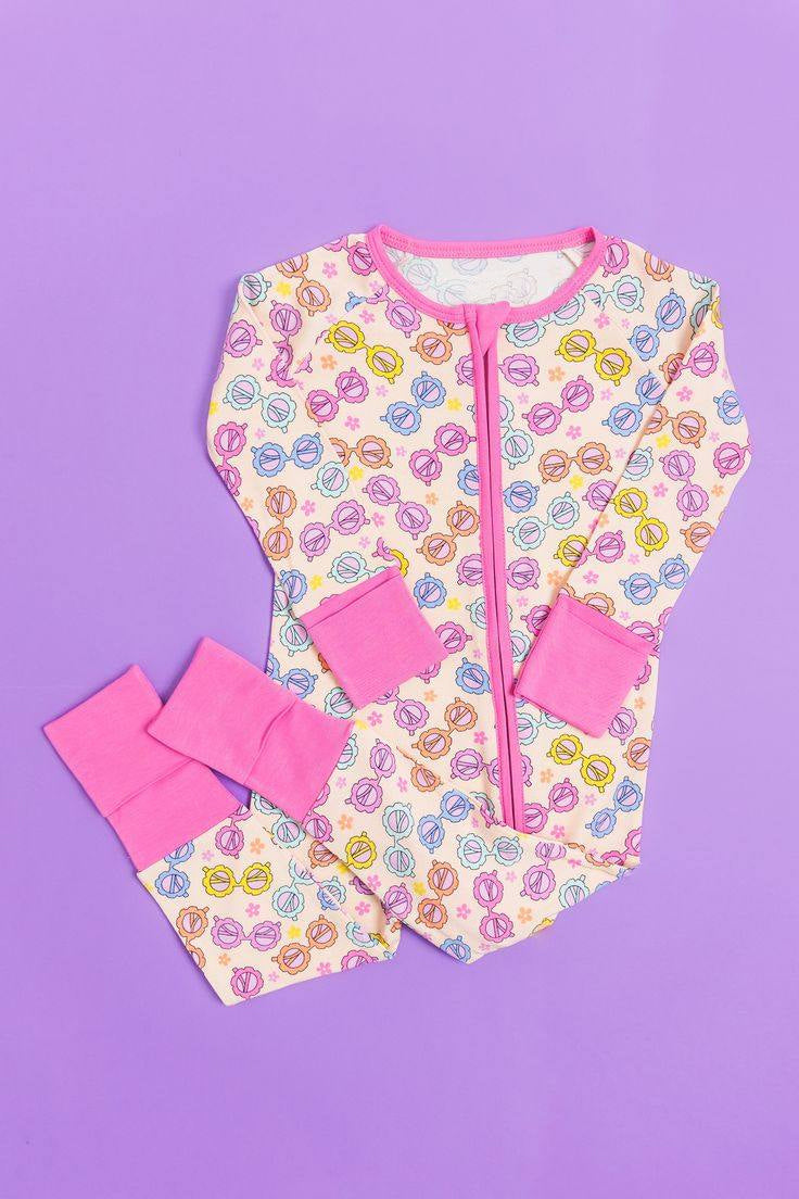 LR1092 glasses girl romper 202405 preorder