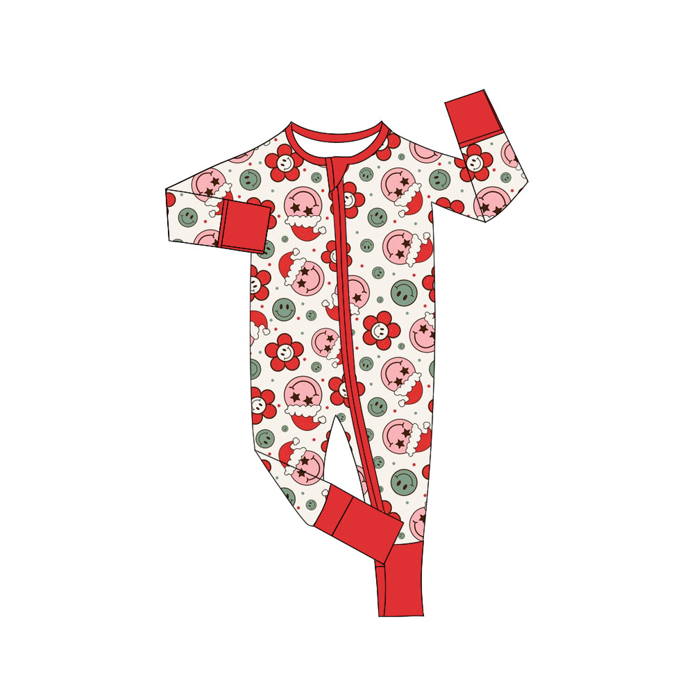 LR1098 Christmas smile girl romper 202405 preorder