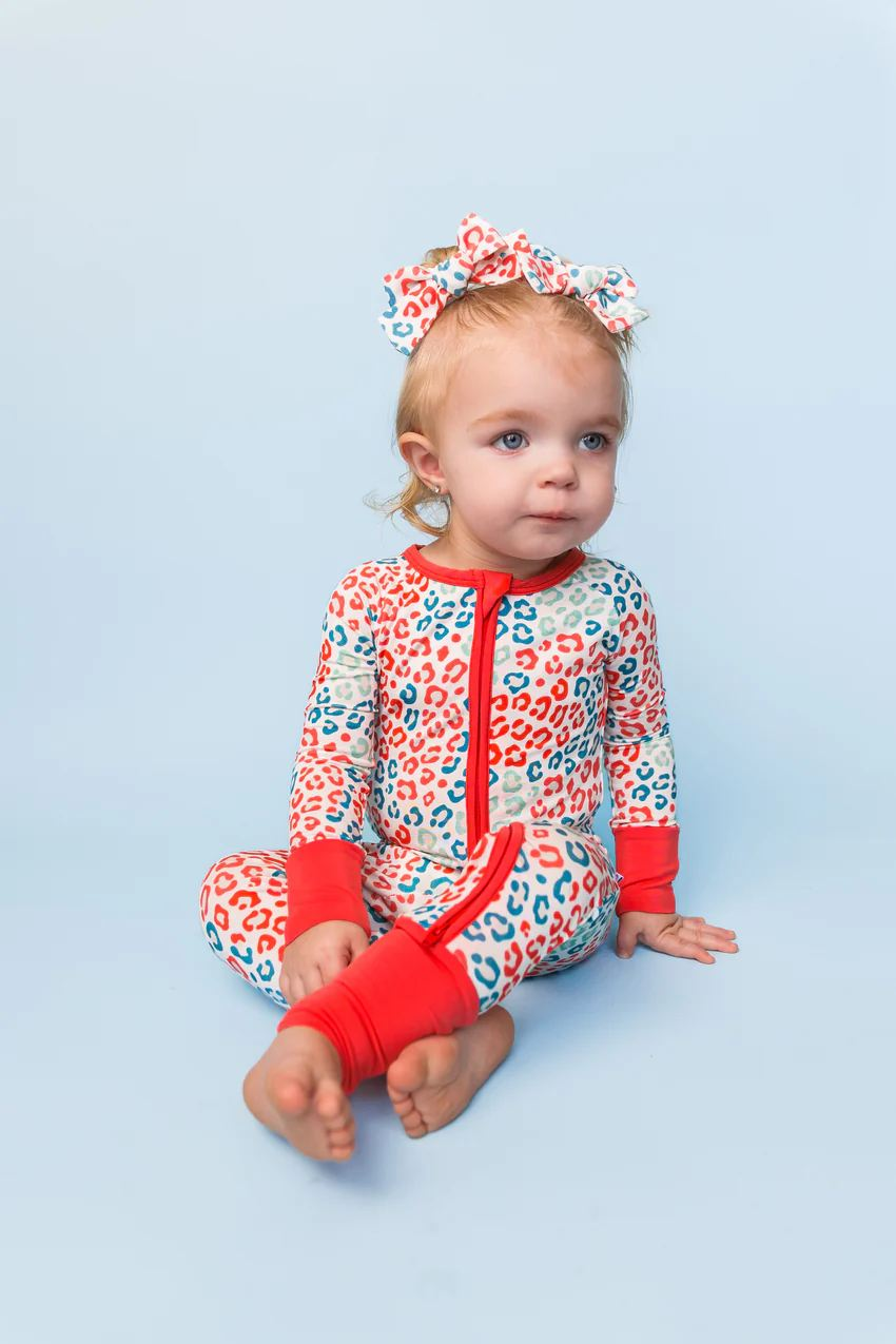 LR1100 Christmas leopard girl romper 202405 preorder
