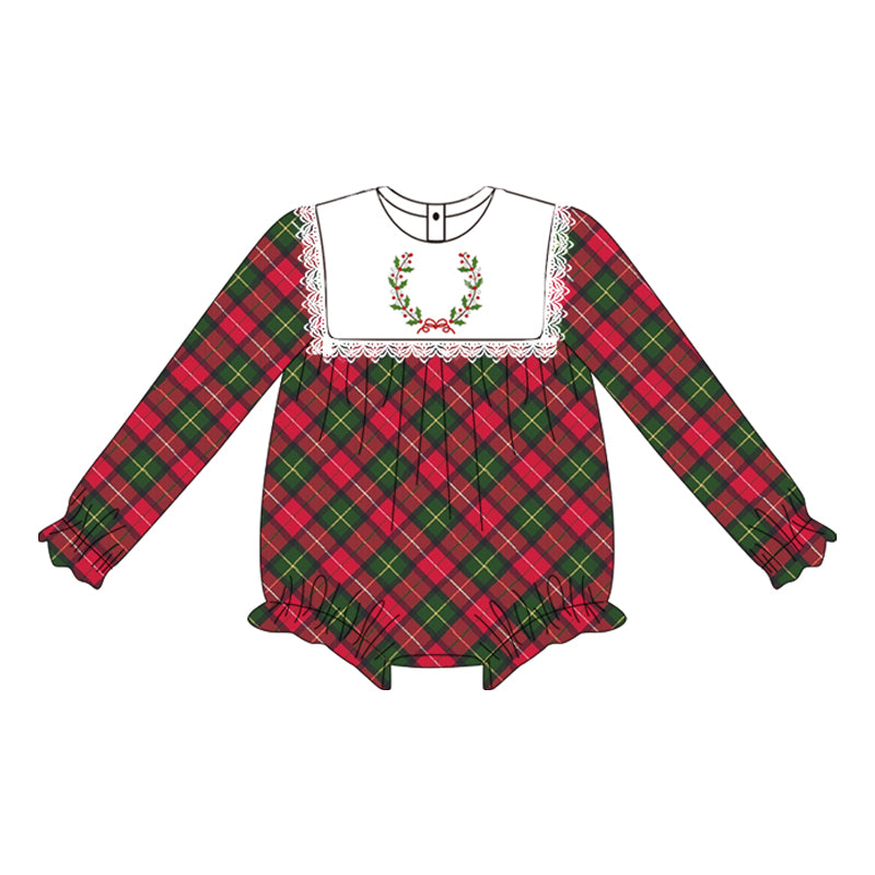 custom MOQ5 LR1111 Christmas girl romper 202405 sibling