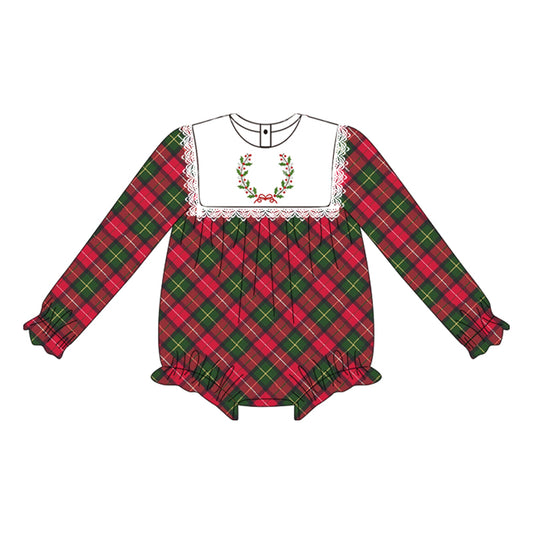 custom MOQ5  LR1111 Christmas  girl romper 202405  sibling