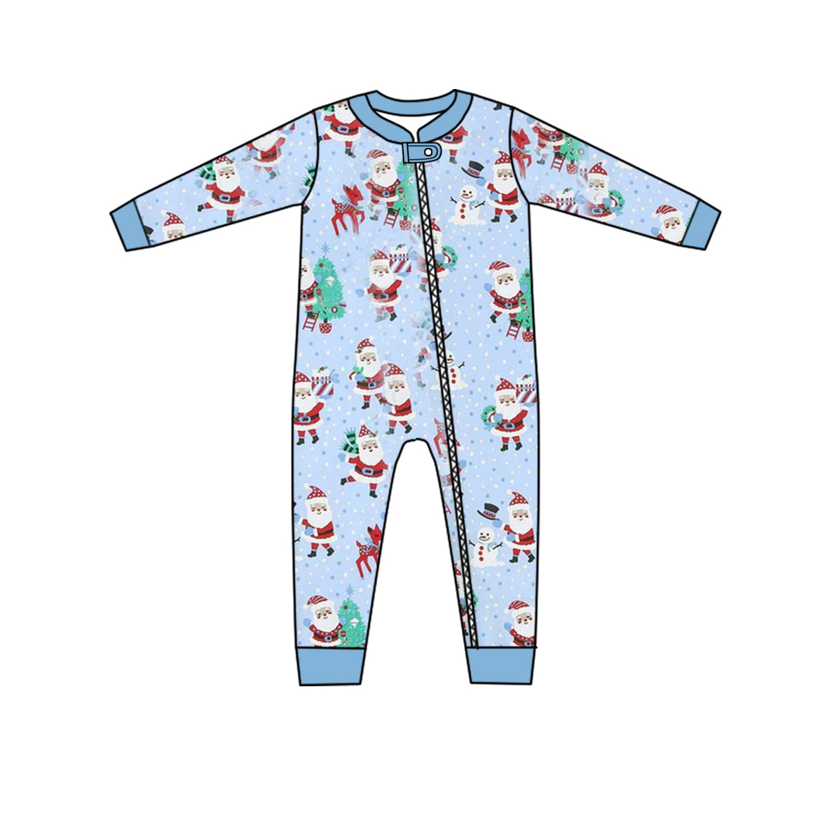 LR1131 Christmas snowmen boy romper 202405 preorder sibling