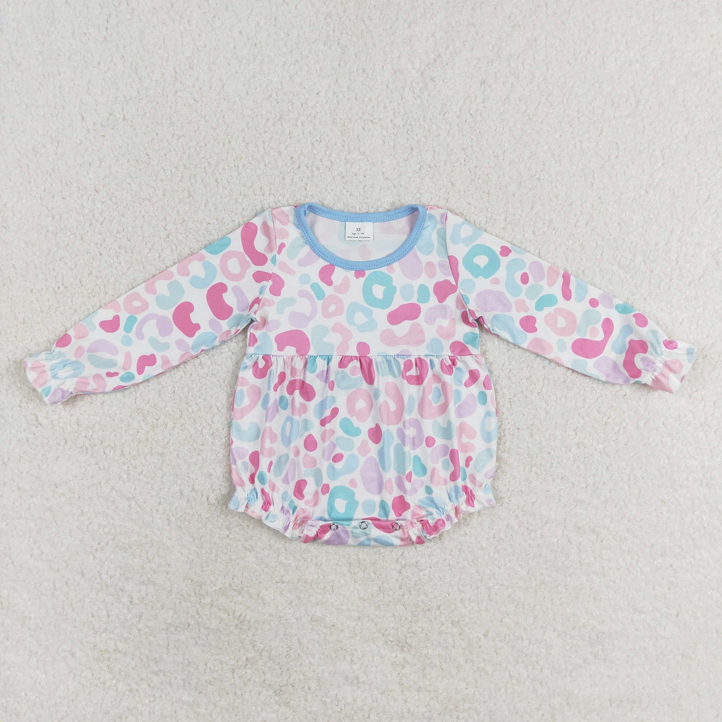 leopard LR1144 girl romper 202407 RTS sibling