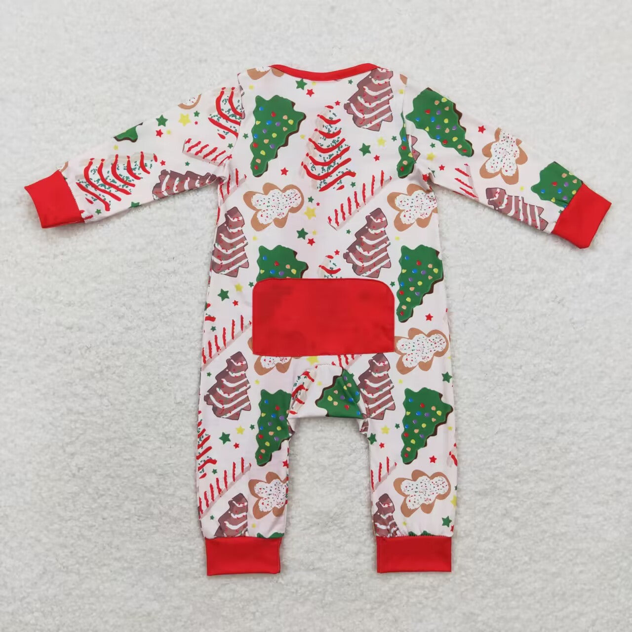 Bamboo LR1150 Christmas tree cake boy romper RTS Free shipping order $100+