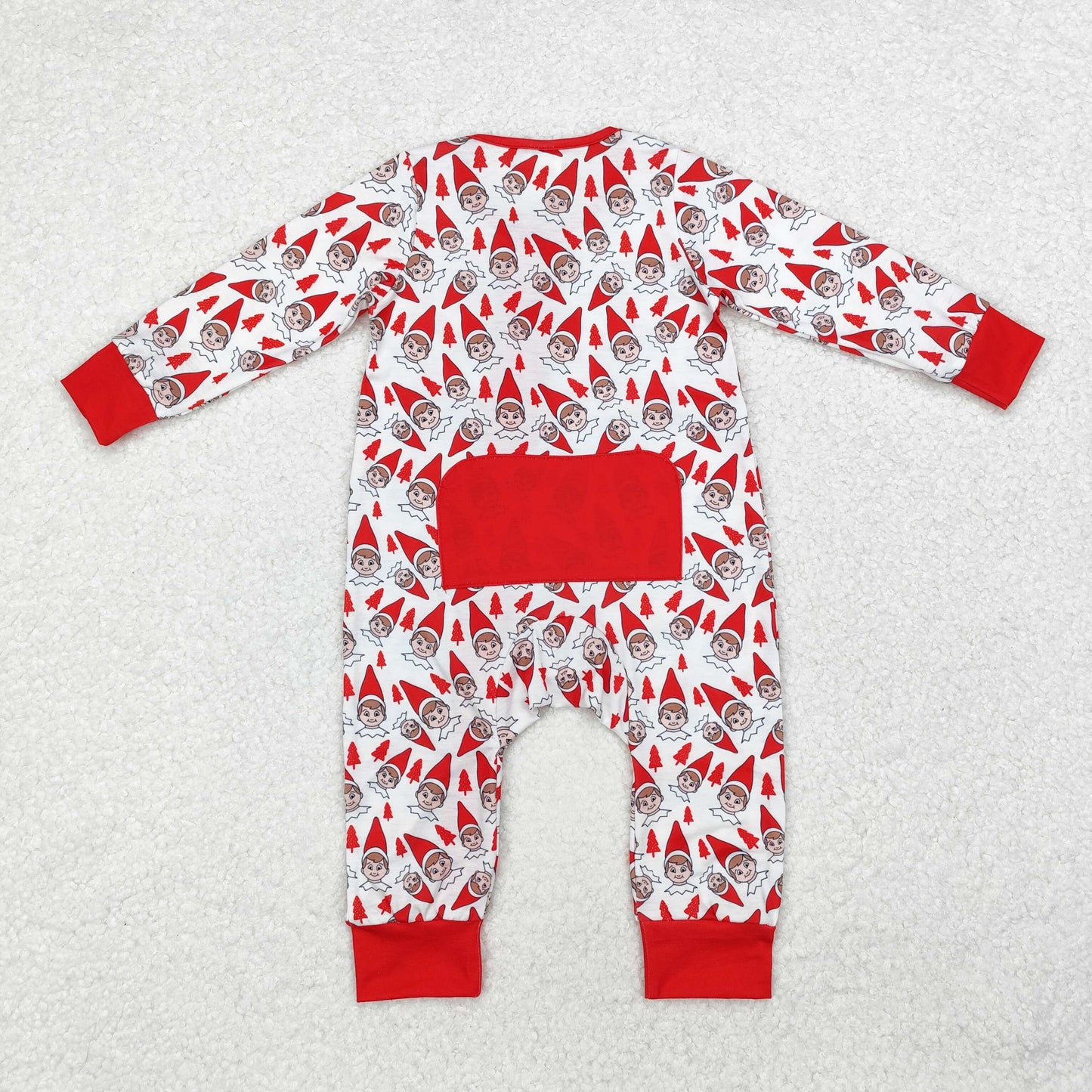 LR1168 -BAMBOO Christmas elf girl romper 202410 r sibling RTS