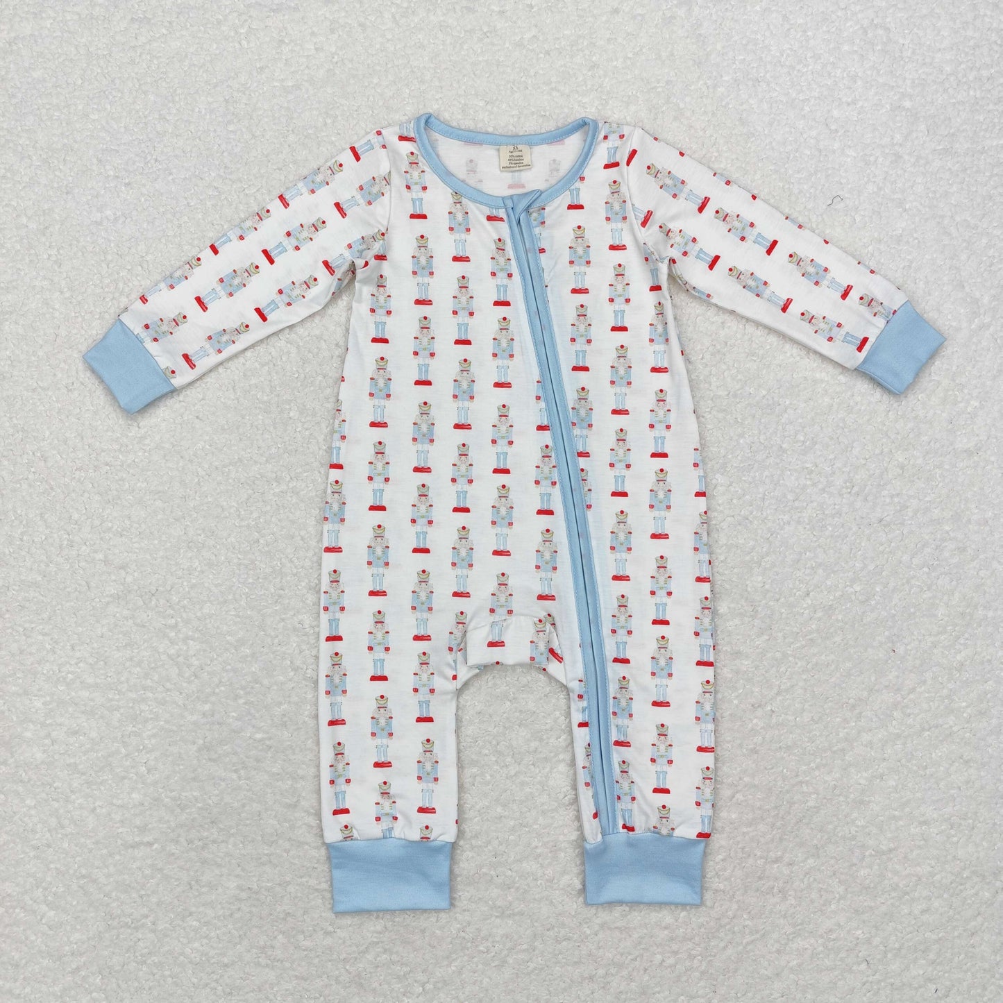 LR1184 BAMBOO Christmas nutcracker dog boy romper 202408 RTS sibling