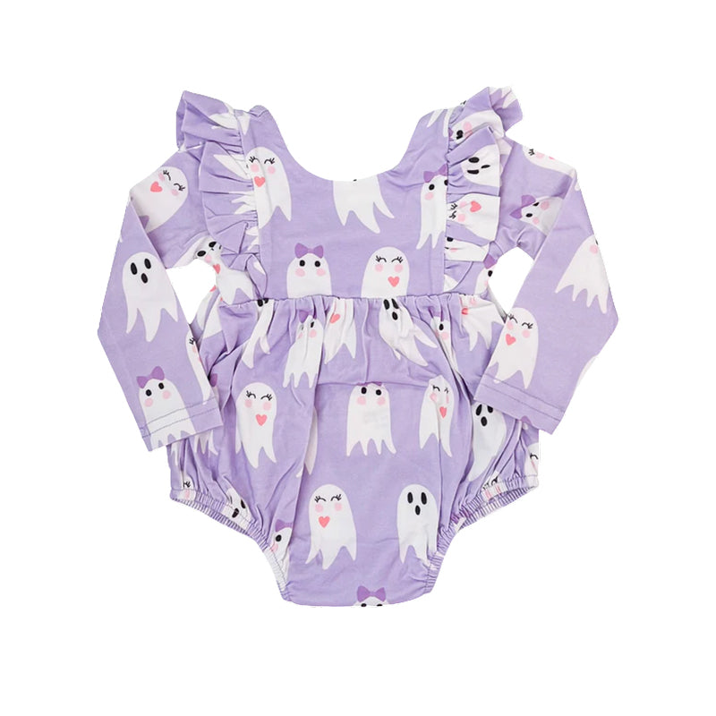 LR1206 Halloween boo girl romper 202406 preorder sibling