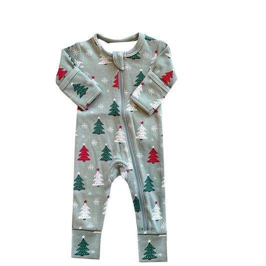 LR1226 Christmas tree girl romper 202406 preorder sibling(