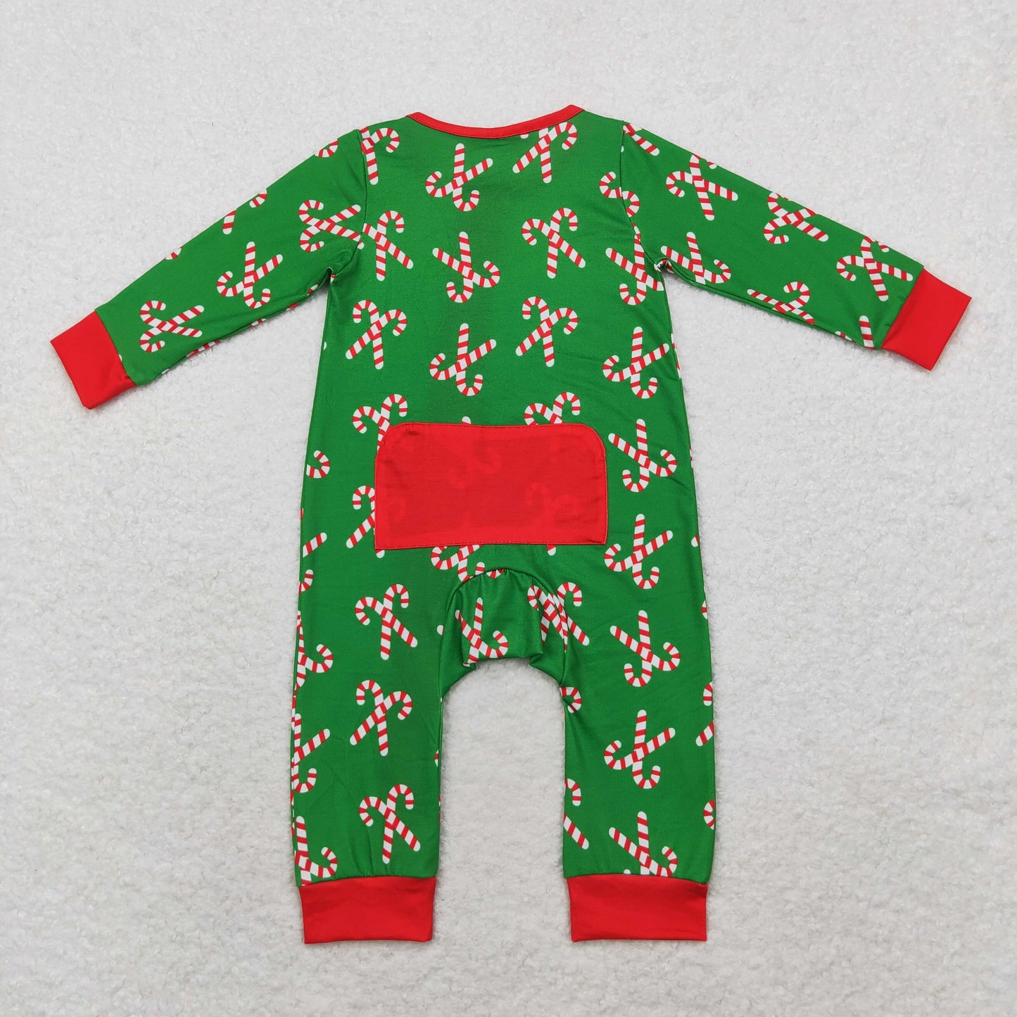 Christmas printing green romper LR1237 girl romper 202408 RTS