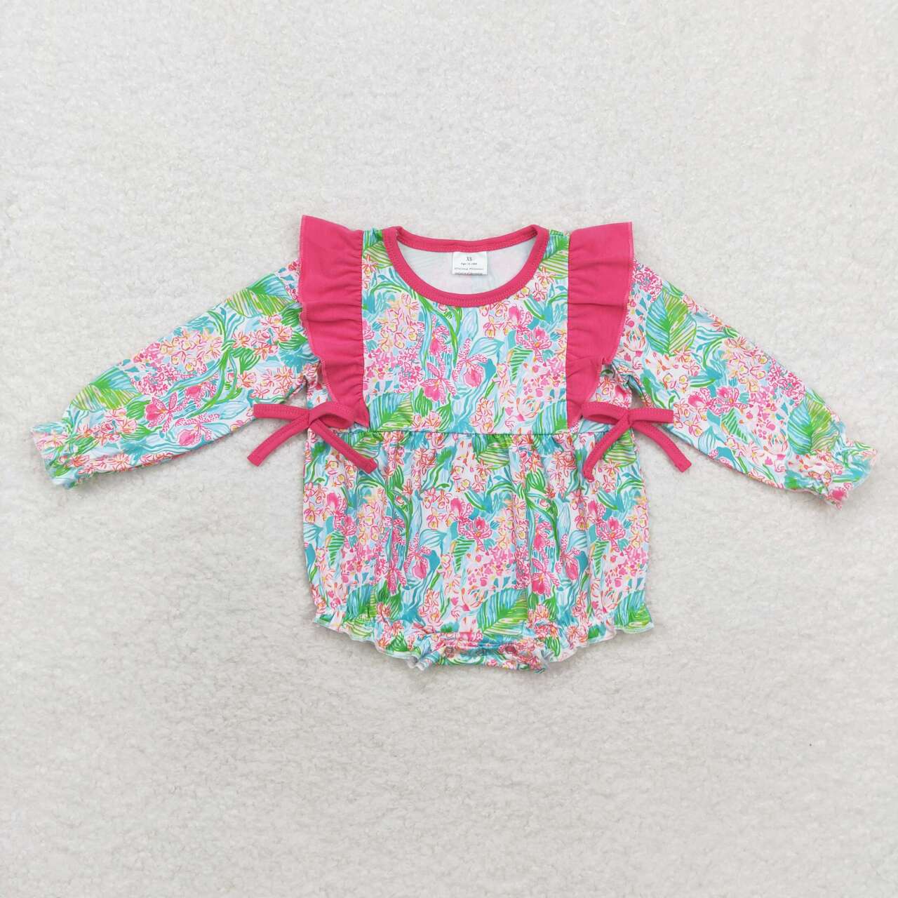 LR1295 flower printing romper girl romper 202408 RTS