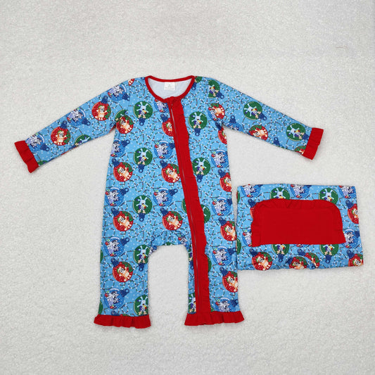 Christmas bluey LR1314 girl romper 202409 RTS