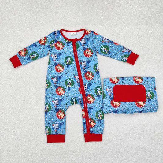 Christmas bluey LR1315 boy romper 202409 RTS