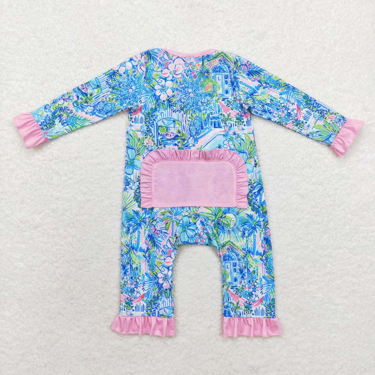 BAMBOO flowers girl romper 202408 RTS