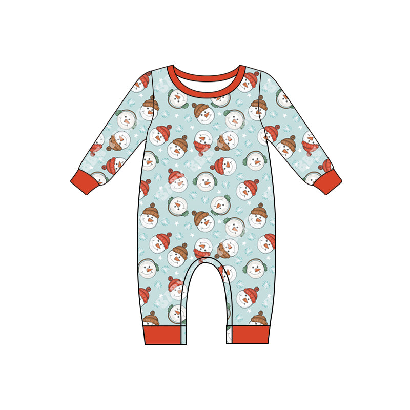 Christmas santa sibling LR1397 boy romper 202407 preorder(复制)