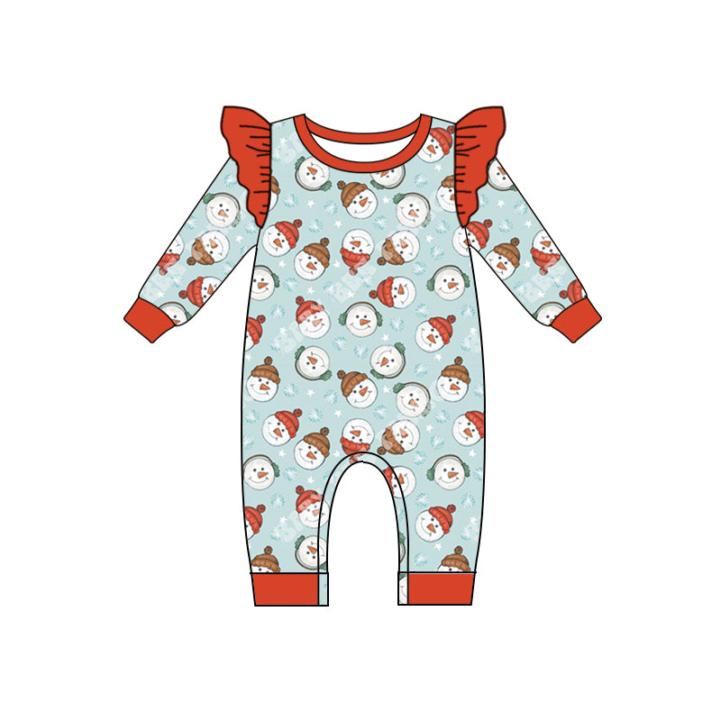 Christmas santa sibling LR1398 boy romper 202407 preorder