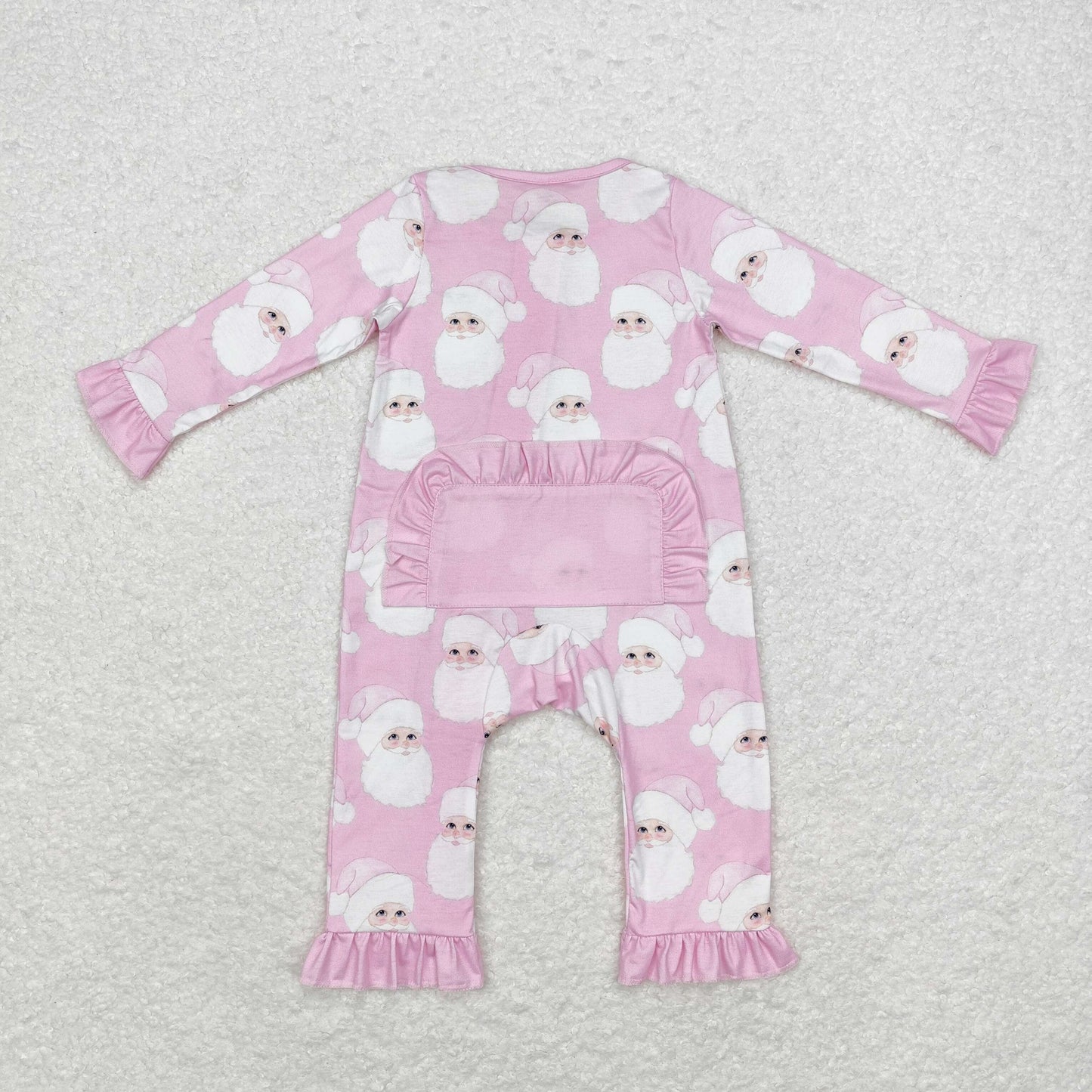 BAMBOO Christmas santa sibling LR1414 girl romper 202408 RTS