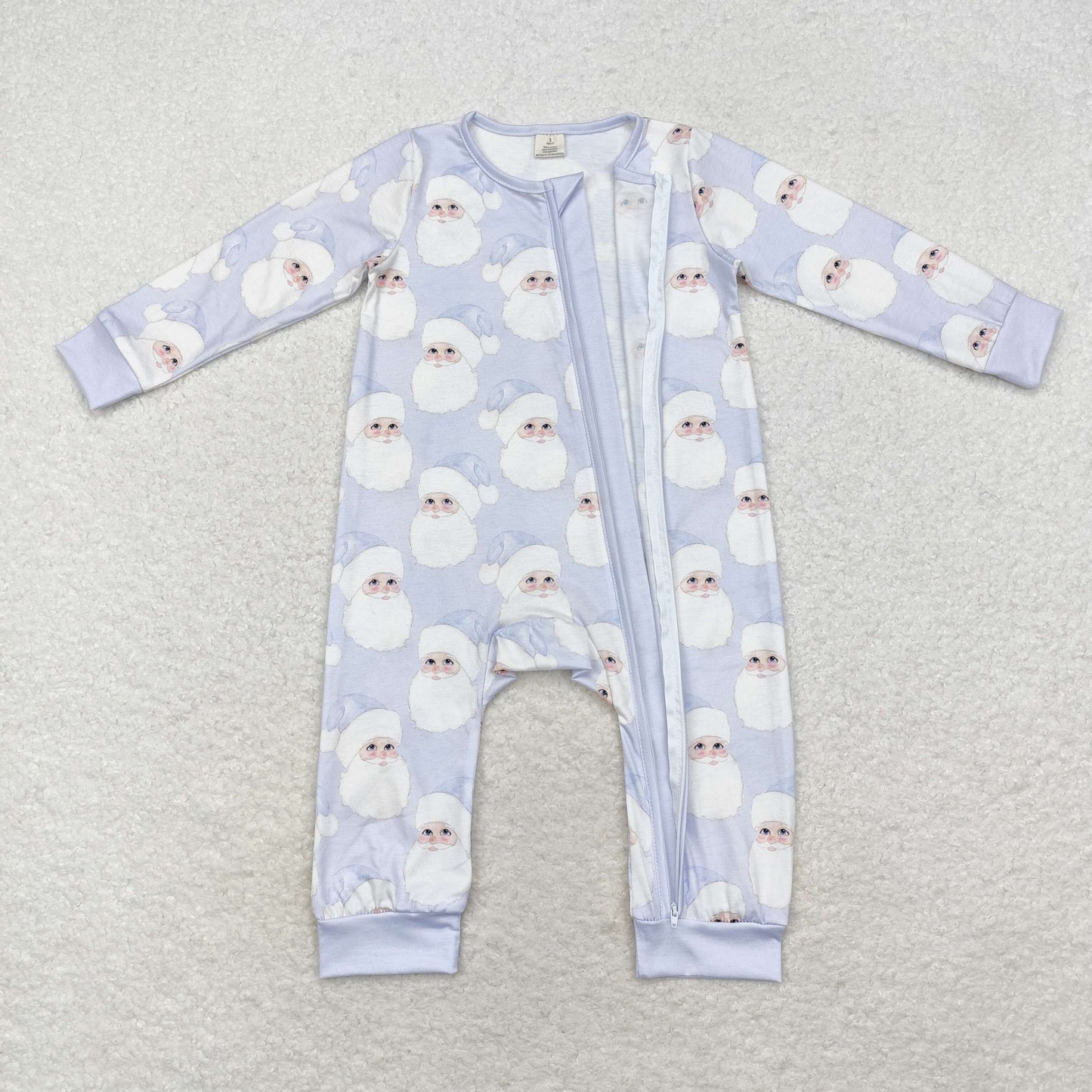 BAMBOO Christmas santa sibling LR1415 girl romper 202408 RTS