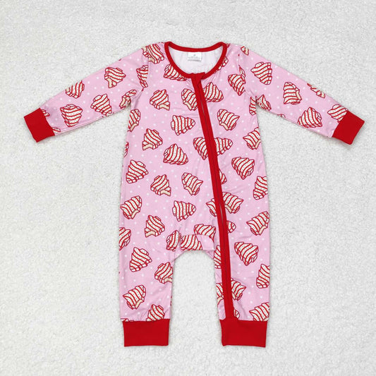 Christmas cake LR1428 girl romper 202407 RTS
