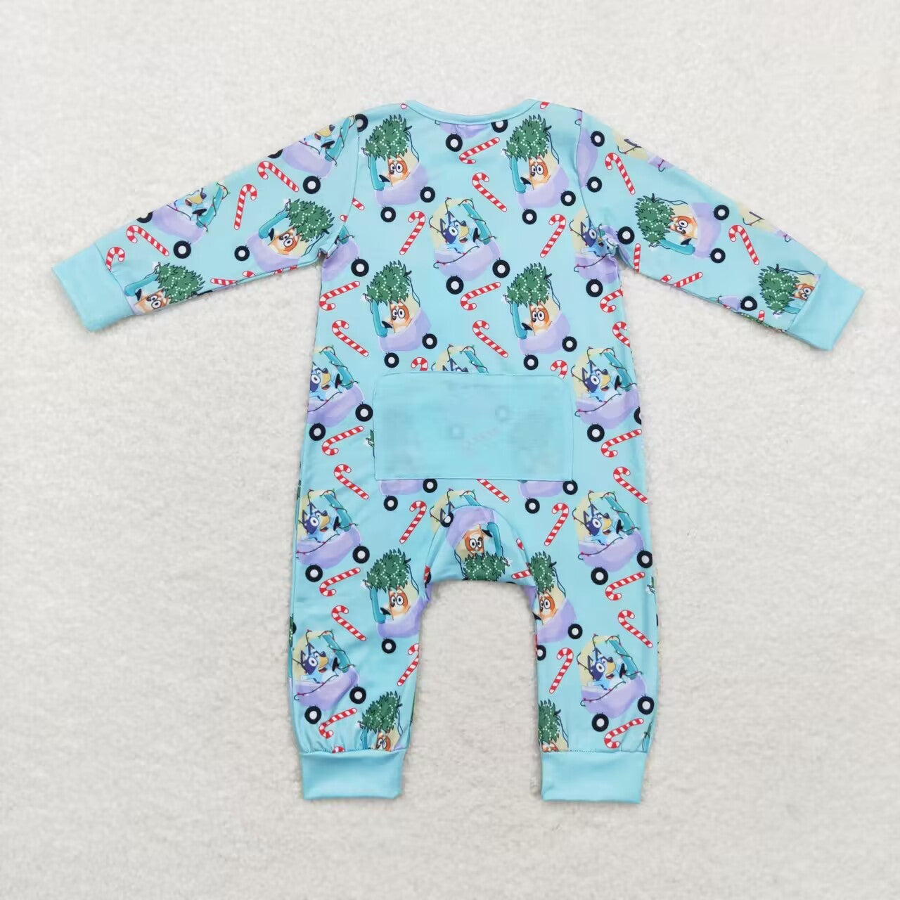 BAMBOO Christmas bluey sibling LR1431 boy romper 202408 RTS