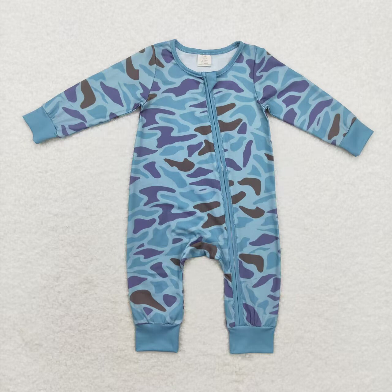 bamboo Camo sibling LR1462 boy romper 202408 rts