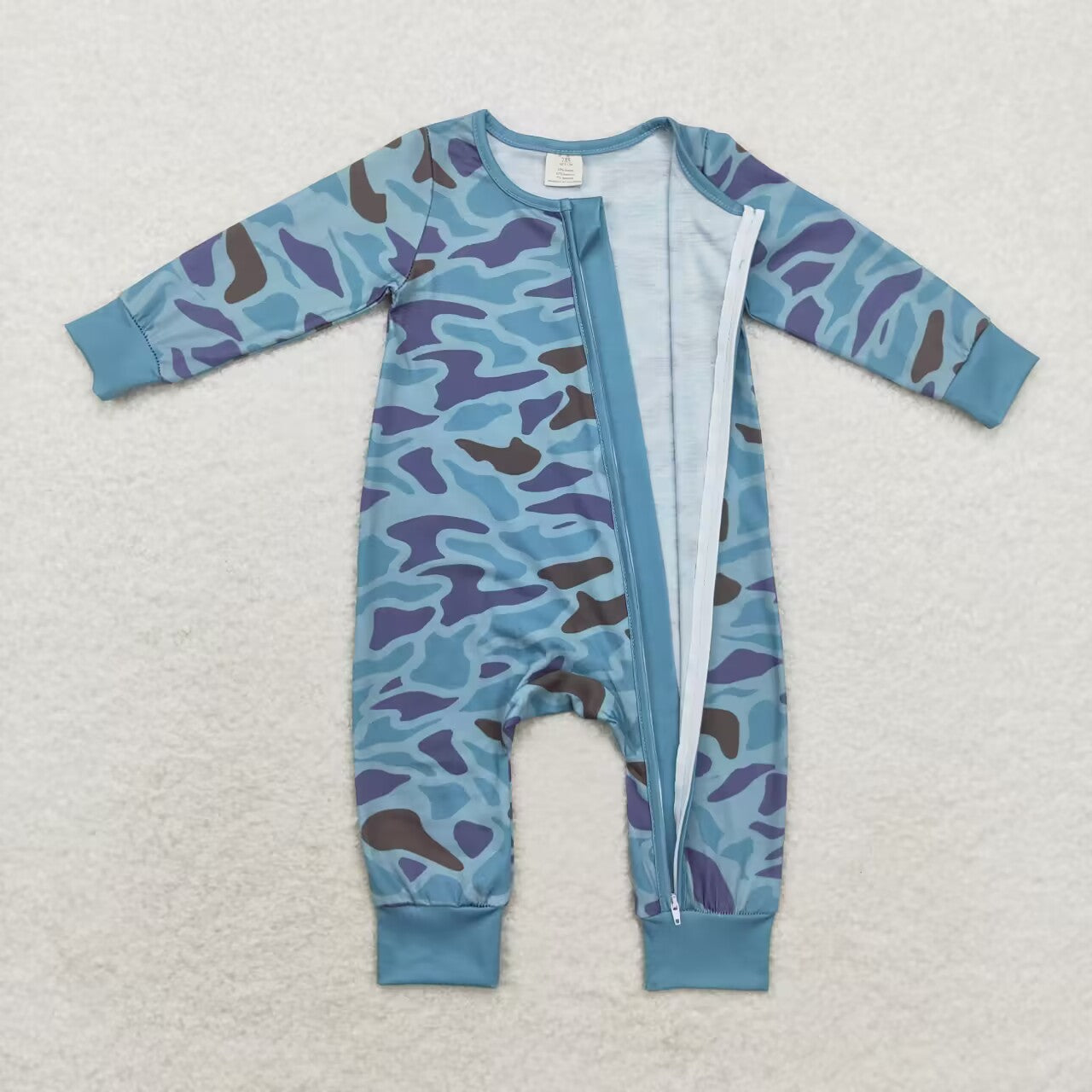 bamboo Camo sibling LR1462 boy romper 202408 rts
