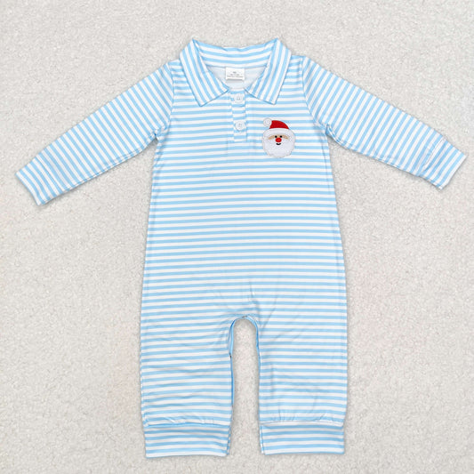 LR1475 embroidery Christmas boy romper 202409 RTS sibling