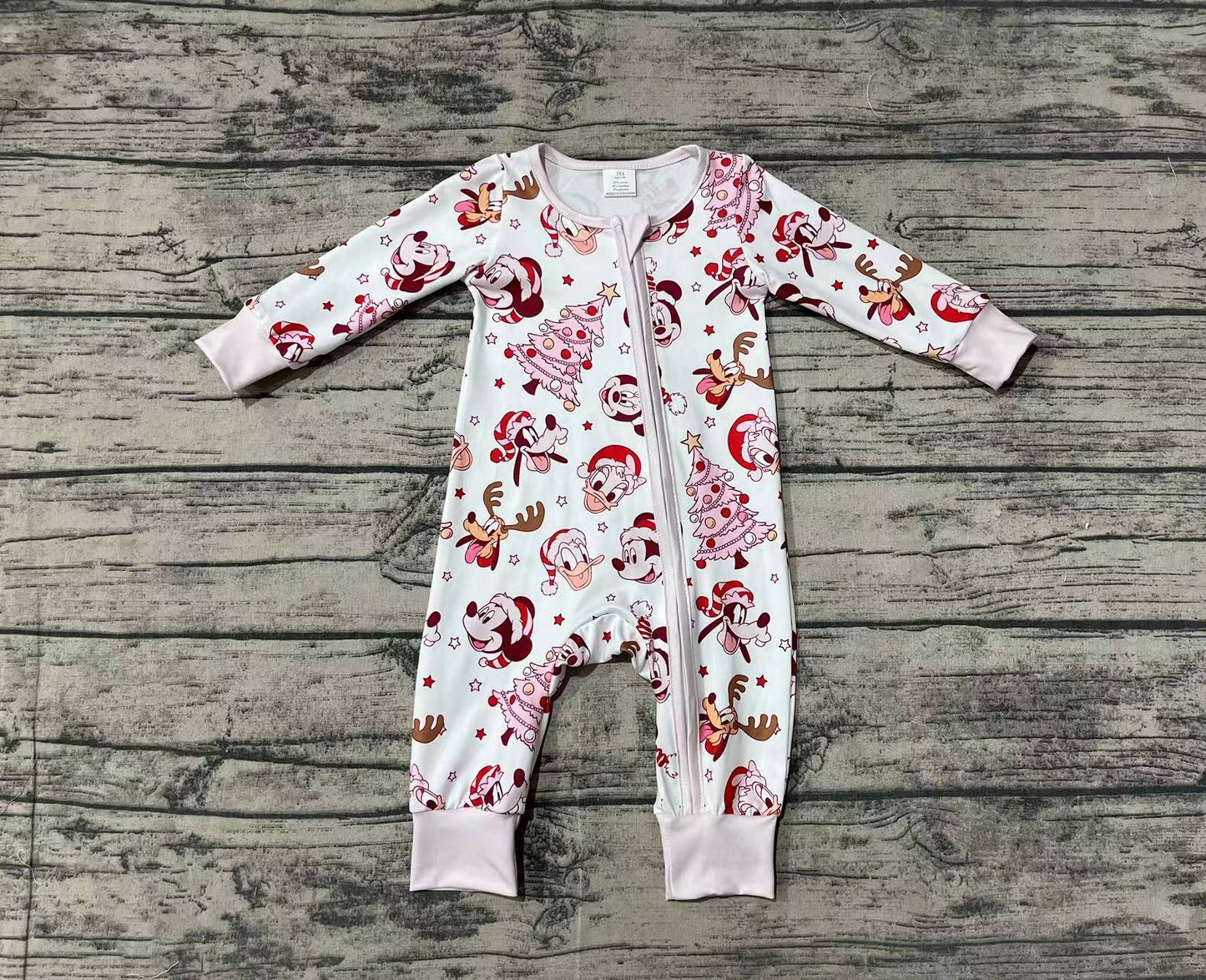 BAMBOO LR1510 mouse Christmas dog girl romper 202408 sibling