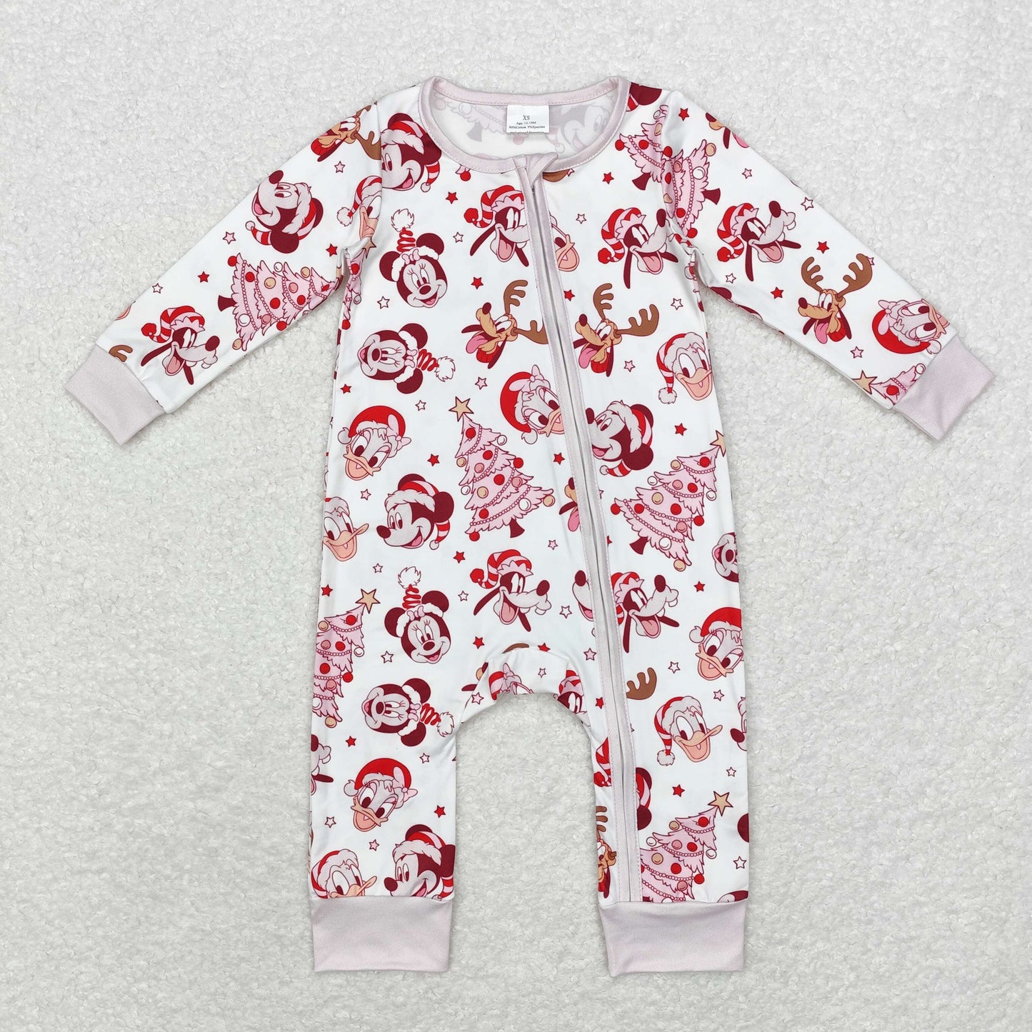 BAMBOO LR1510 mouse Christmas dog girl romper 202408 sibling