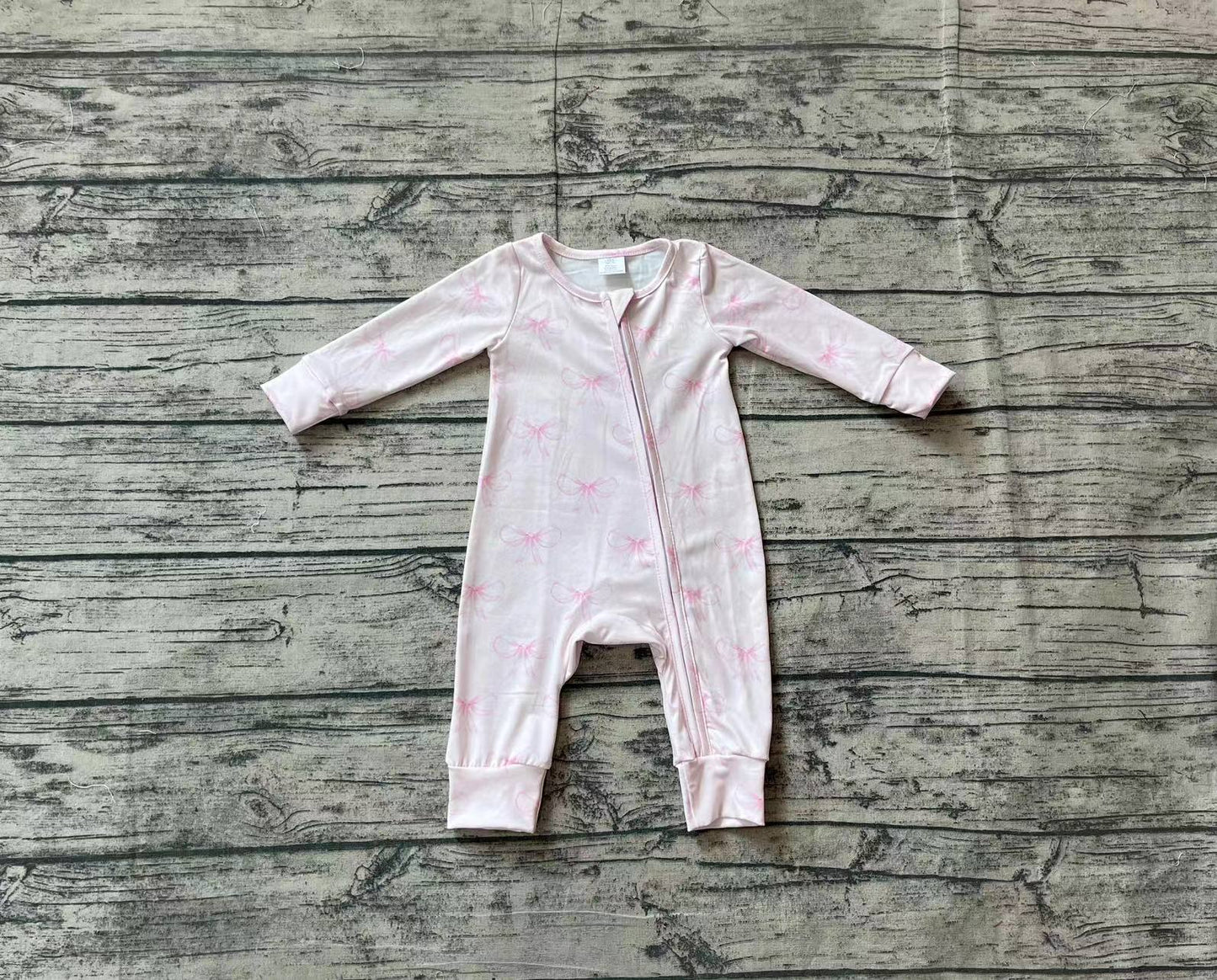 LR1579 Christmas bow girl romper 202408 sibling RTS-BAMBOO