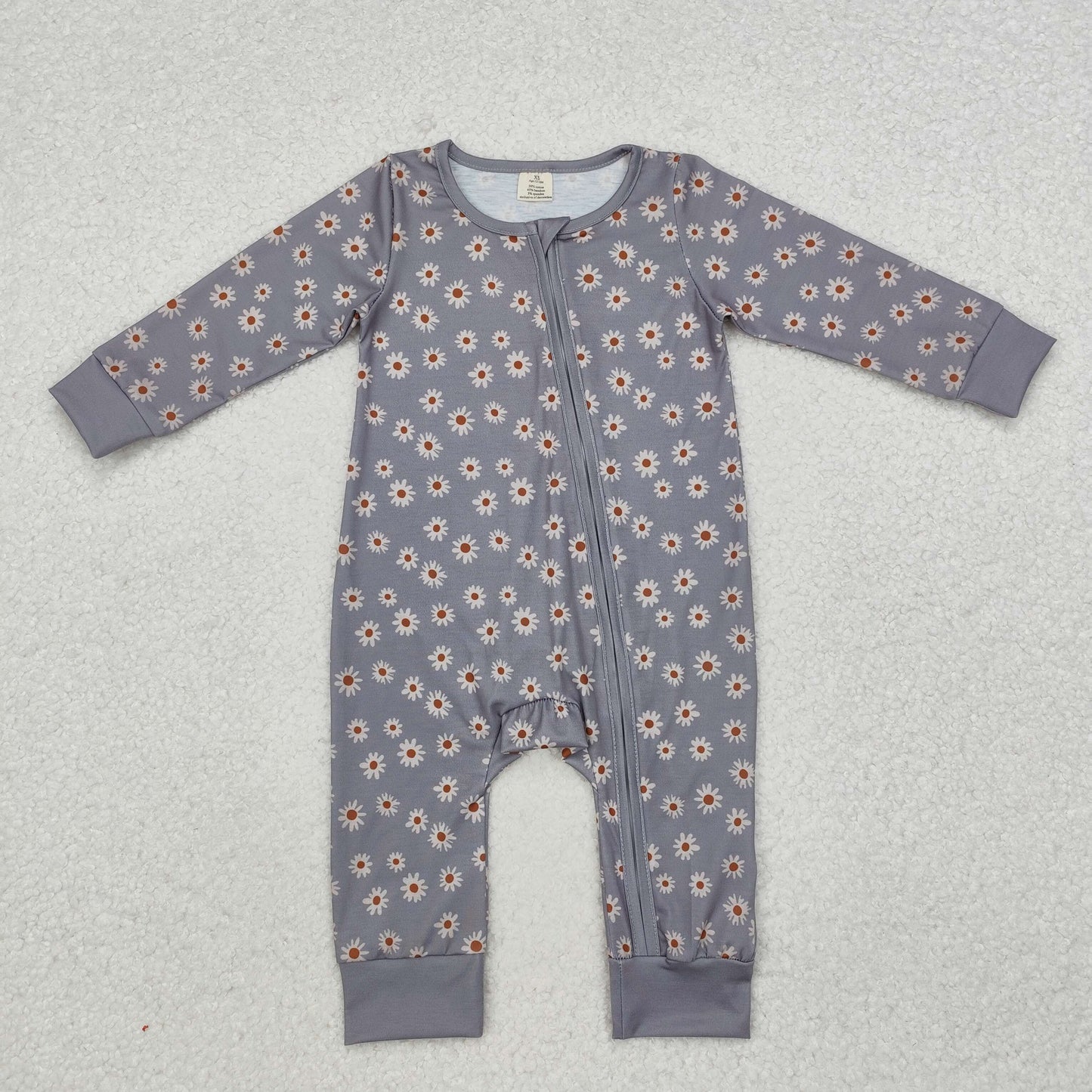 LR1603 BAMBOO boy flower western romper 202410 sibling RTS