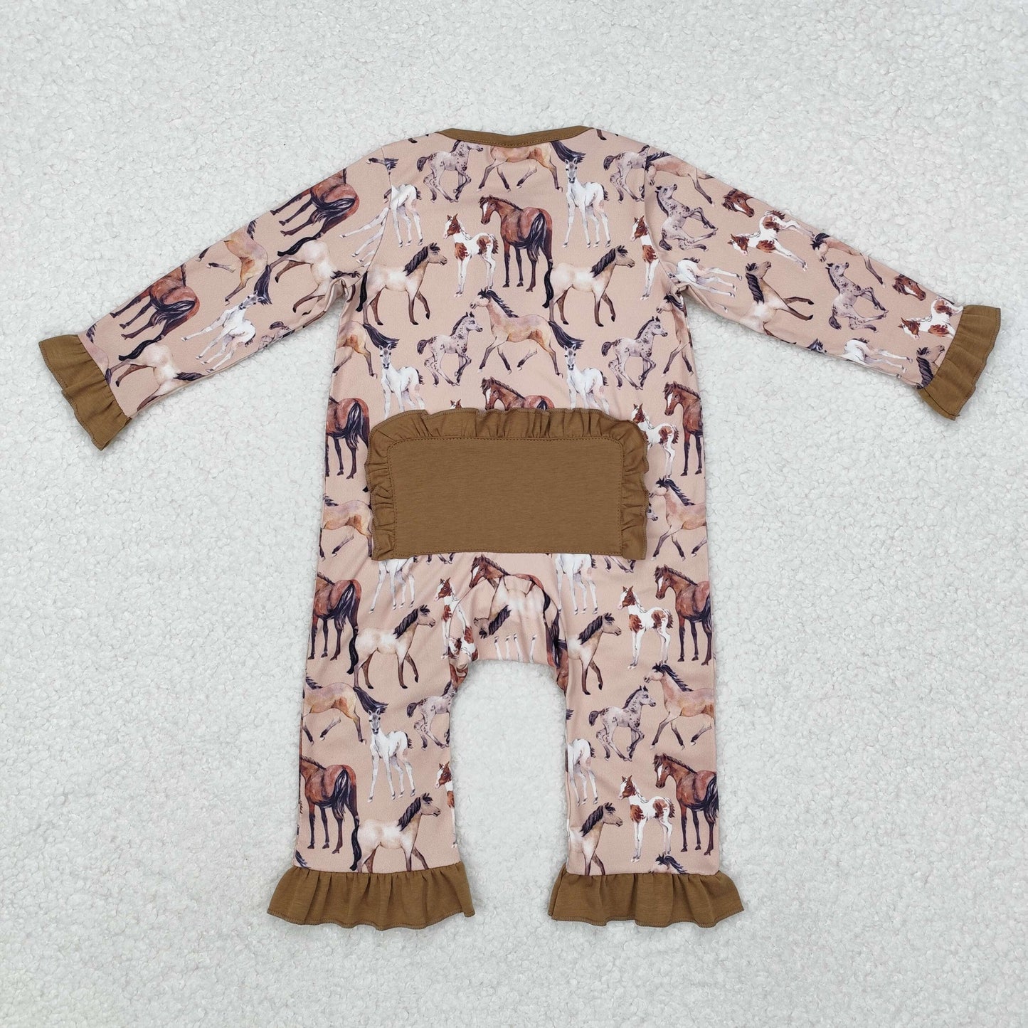LR1771  western horse girl western romper 202411 RTS sibling
