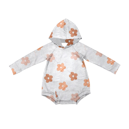 LR1886  sibling flower hoodie girl  romper 202408 preorder(