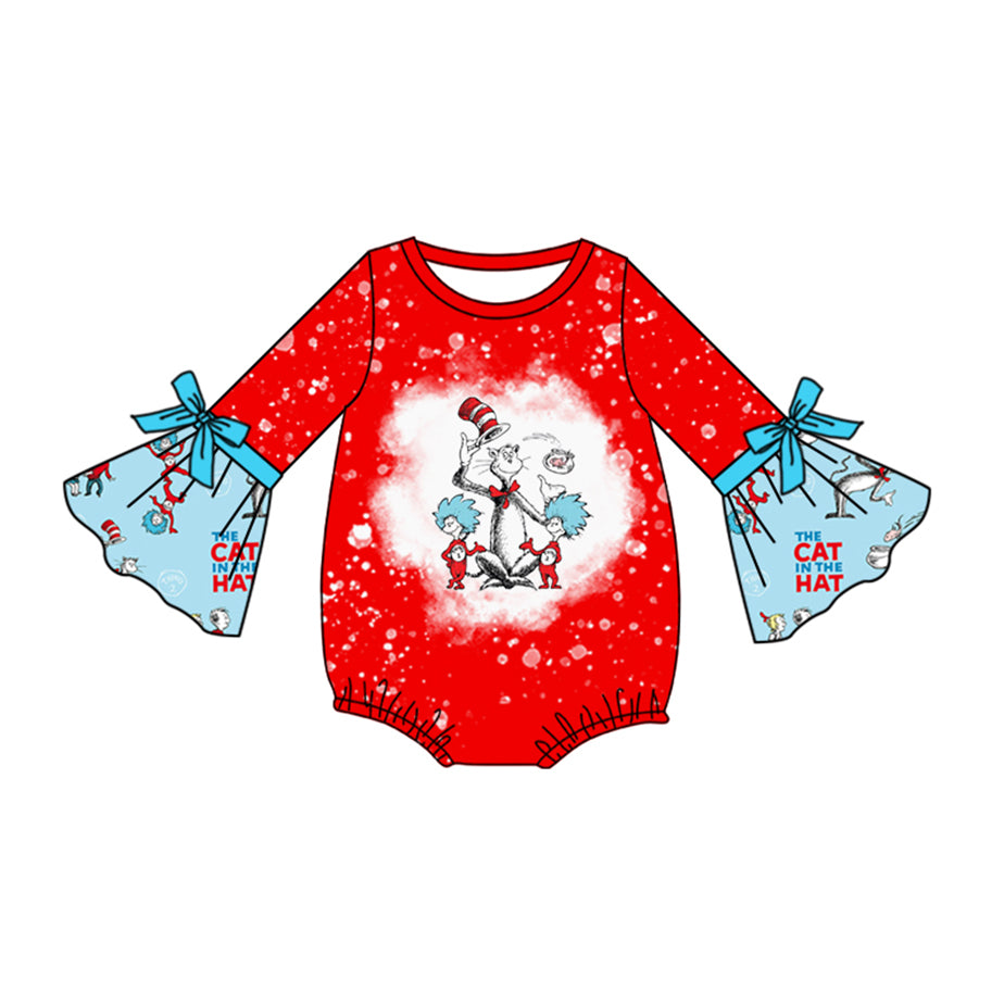 LR1892 sibling hat cat doc western girl romper 202408 preorder