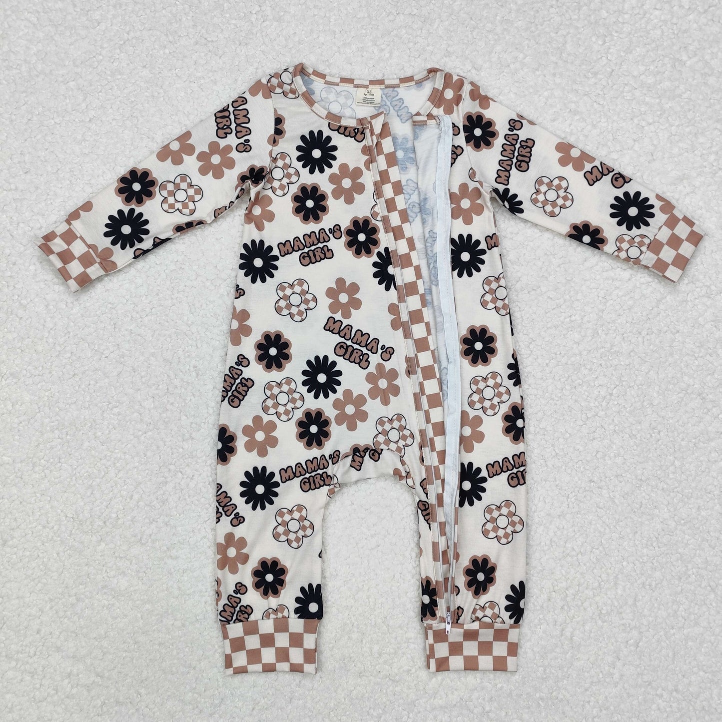 LR1951 mama's girl flowers romper jumpsuit overall 202411 RTS romper