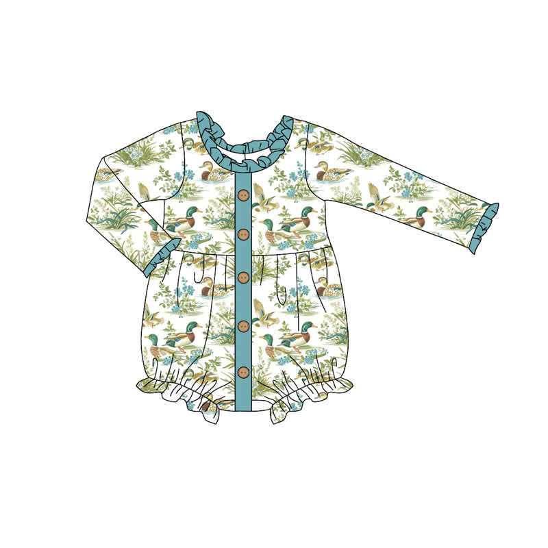 LR1957 preorder duck girl romper jumpsuit overall 202409 romper