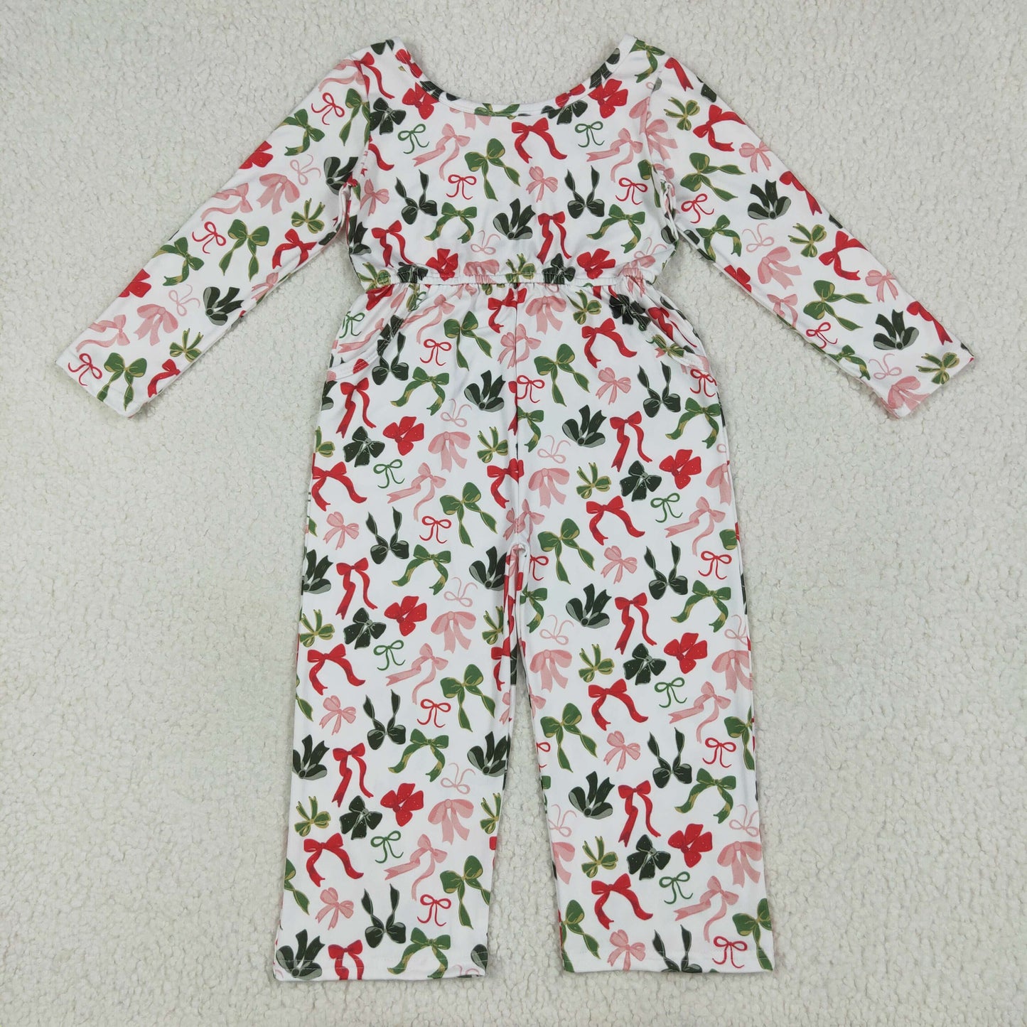 LR2192 Christmas girl jumpsuit overall 202507 RTS
