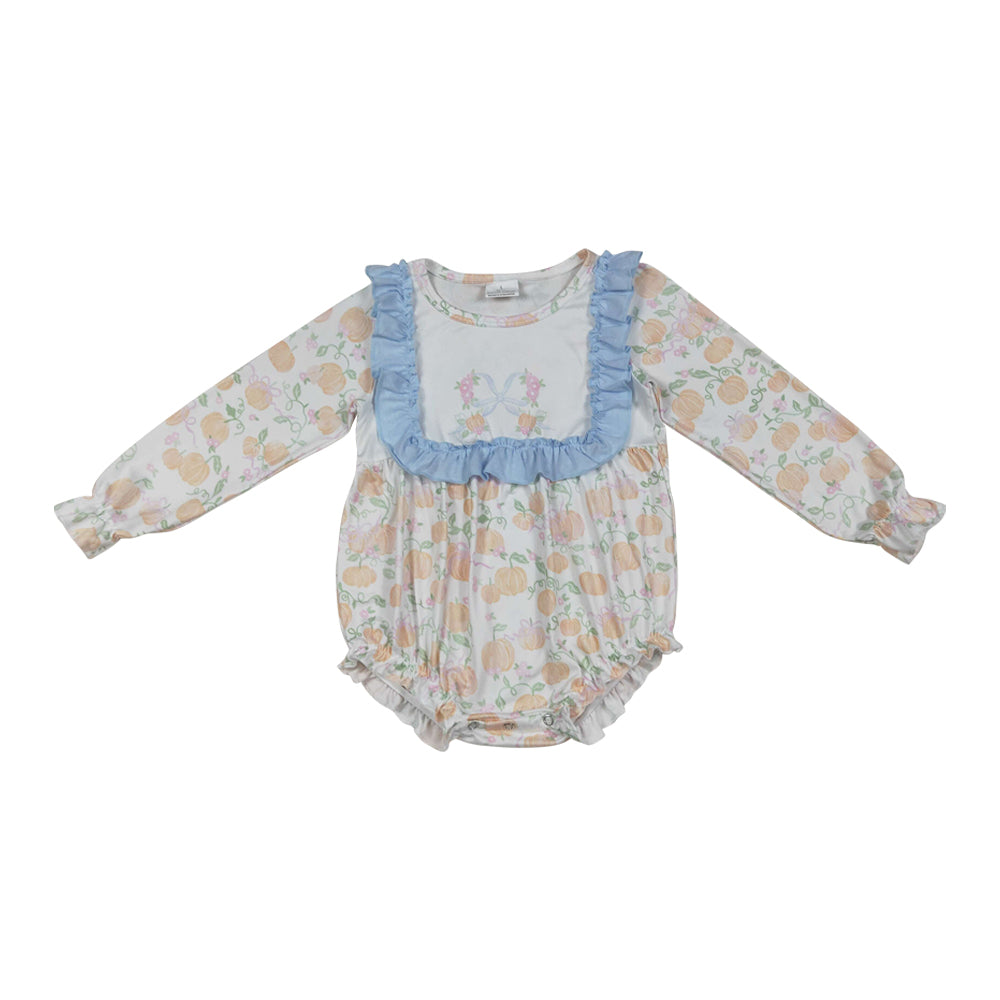 LR2256 pumpkin girl summer romper 202507 RTS