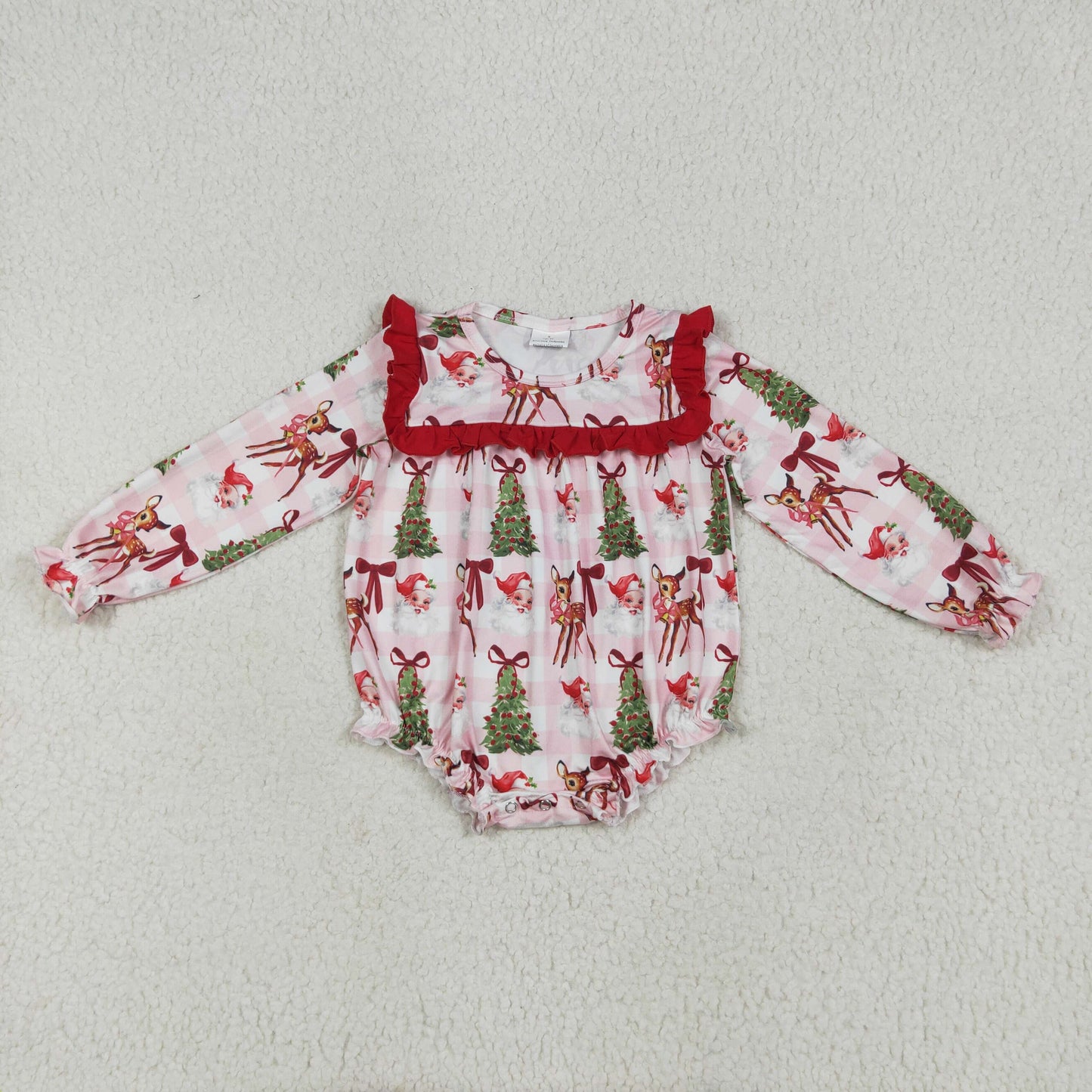 LR2274 Christmas girl summer romper 202507 RTS
