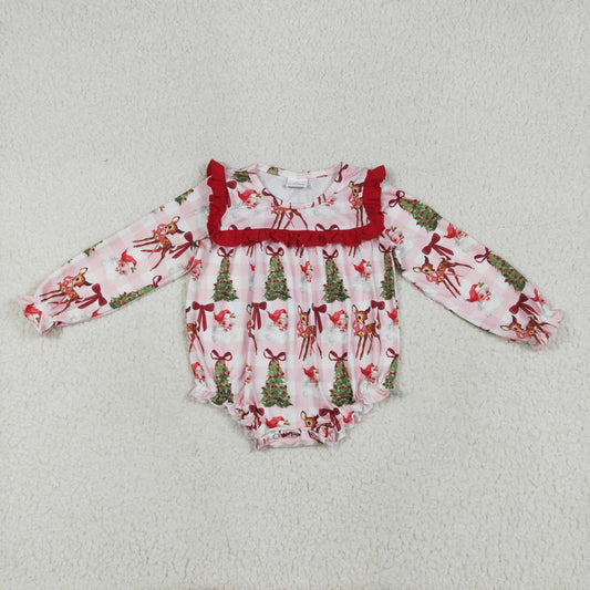 LR2274 Christmas girl summer romper 202507 RTS