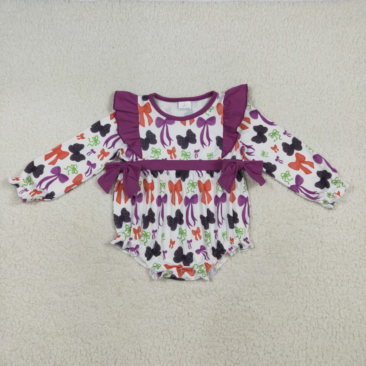 LR2285 bow girl summer romper 202507 RTS