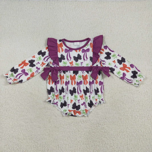 LR2285 bow  girl summer romper 202507 RTS
